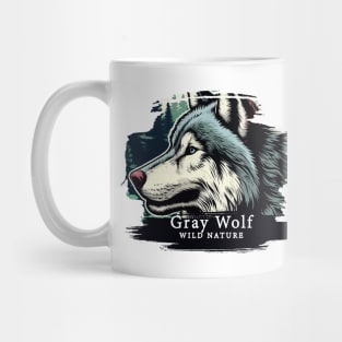 Gray Wolf - WILD NATURE - WOLF -2 Mug